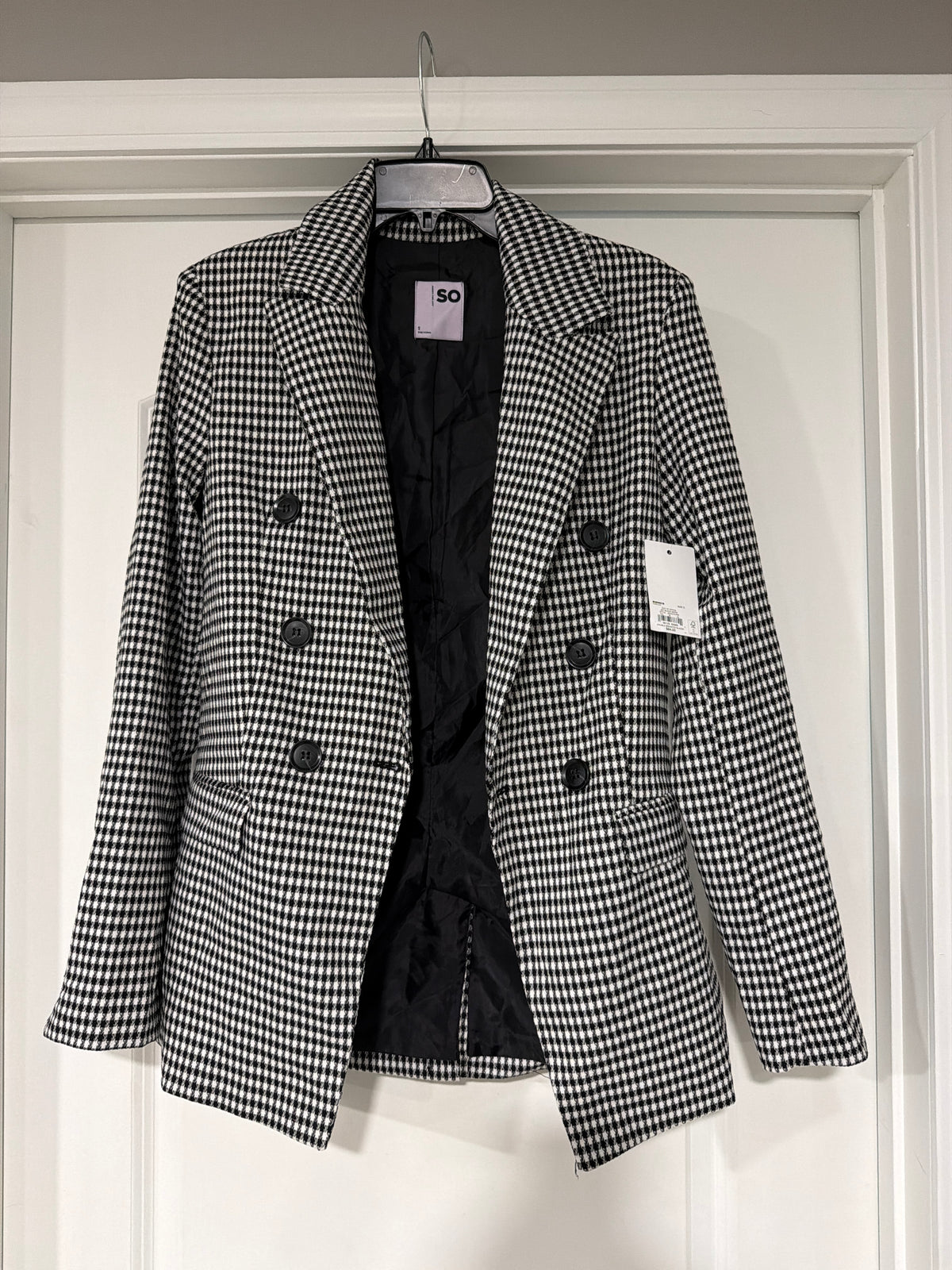 So New Suit jacket Black check - size Women - S (4/6)