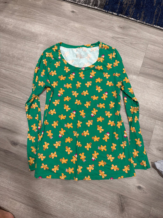 Green gingerbread Longsleeve - size Junior - L (11/13)