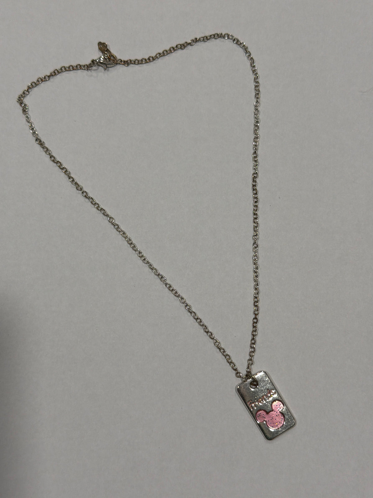 Mickey silver necklace