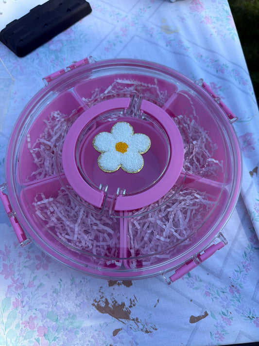 Pink spin storage Container