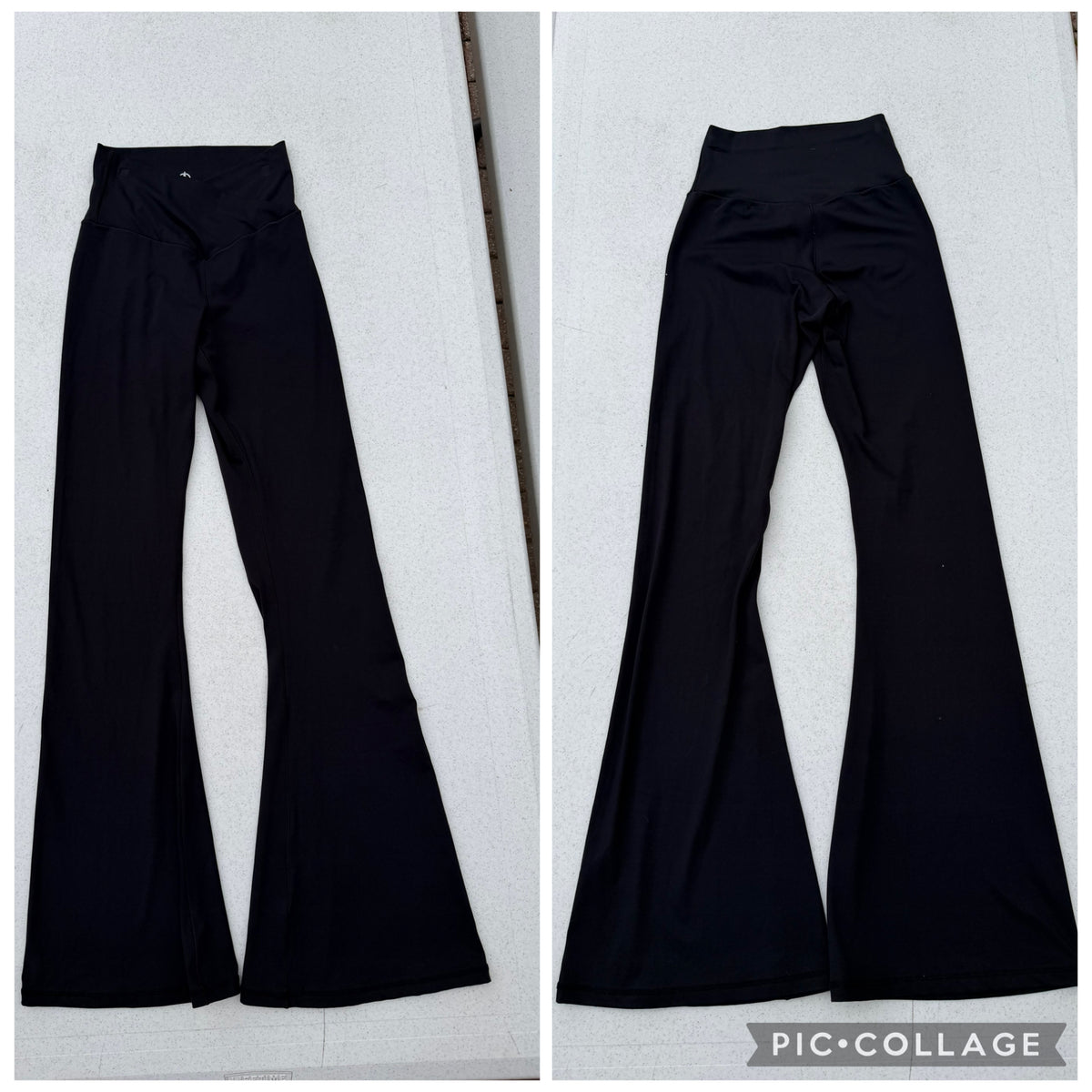 Sunzel leggins black Flare bottoms 80 nylon - size Women - S (4/6)