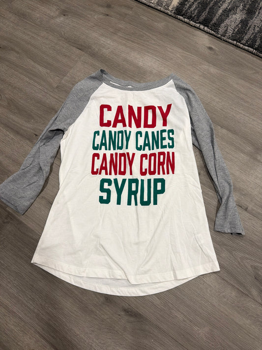 Candy, candy cane, candy Corn, syrup - size Women - M (8/10)