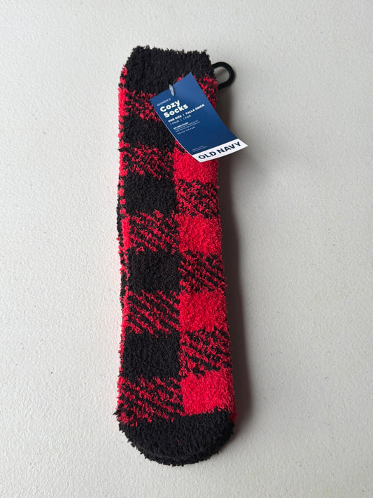 New Old Navy Red black plaid