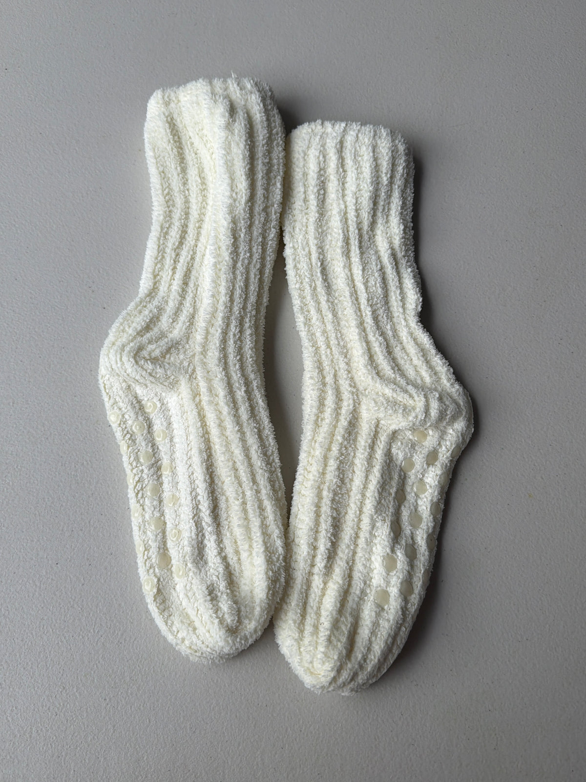 New Cream fuzzy Socks