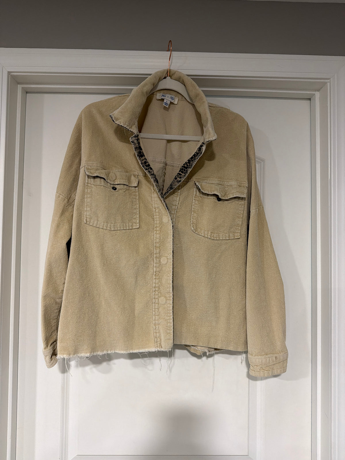 She Sky corduroy tan Jacket - size Women - L (12/14)