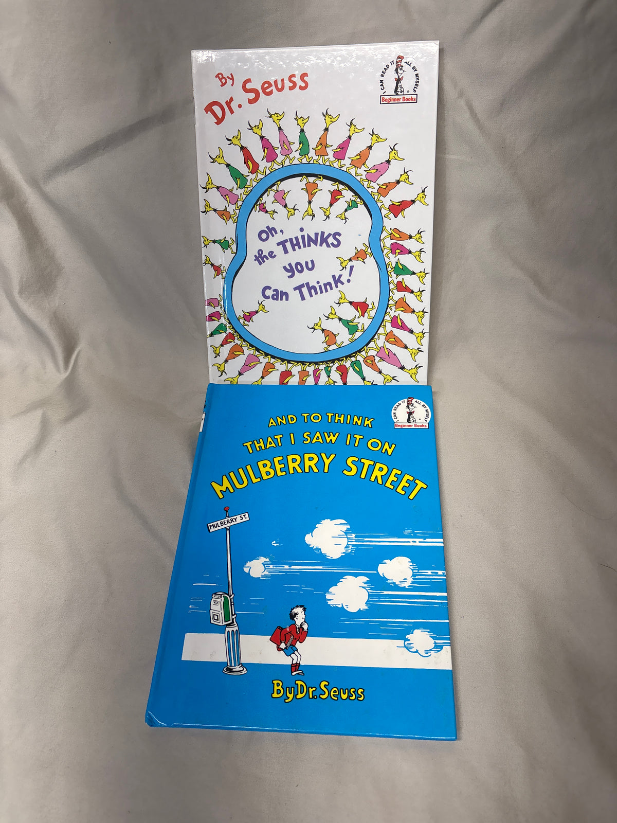 2 Dr. Seuss books - Oh the Thinks You Can Think