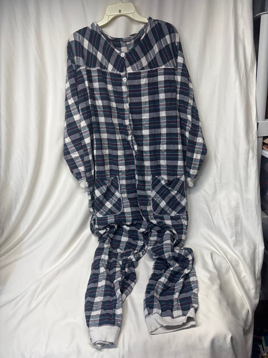Sopre green/maroon/ivory plaid onesie 3x/4x - size Women - 3X (24/26W)