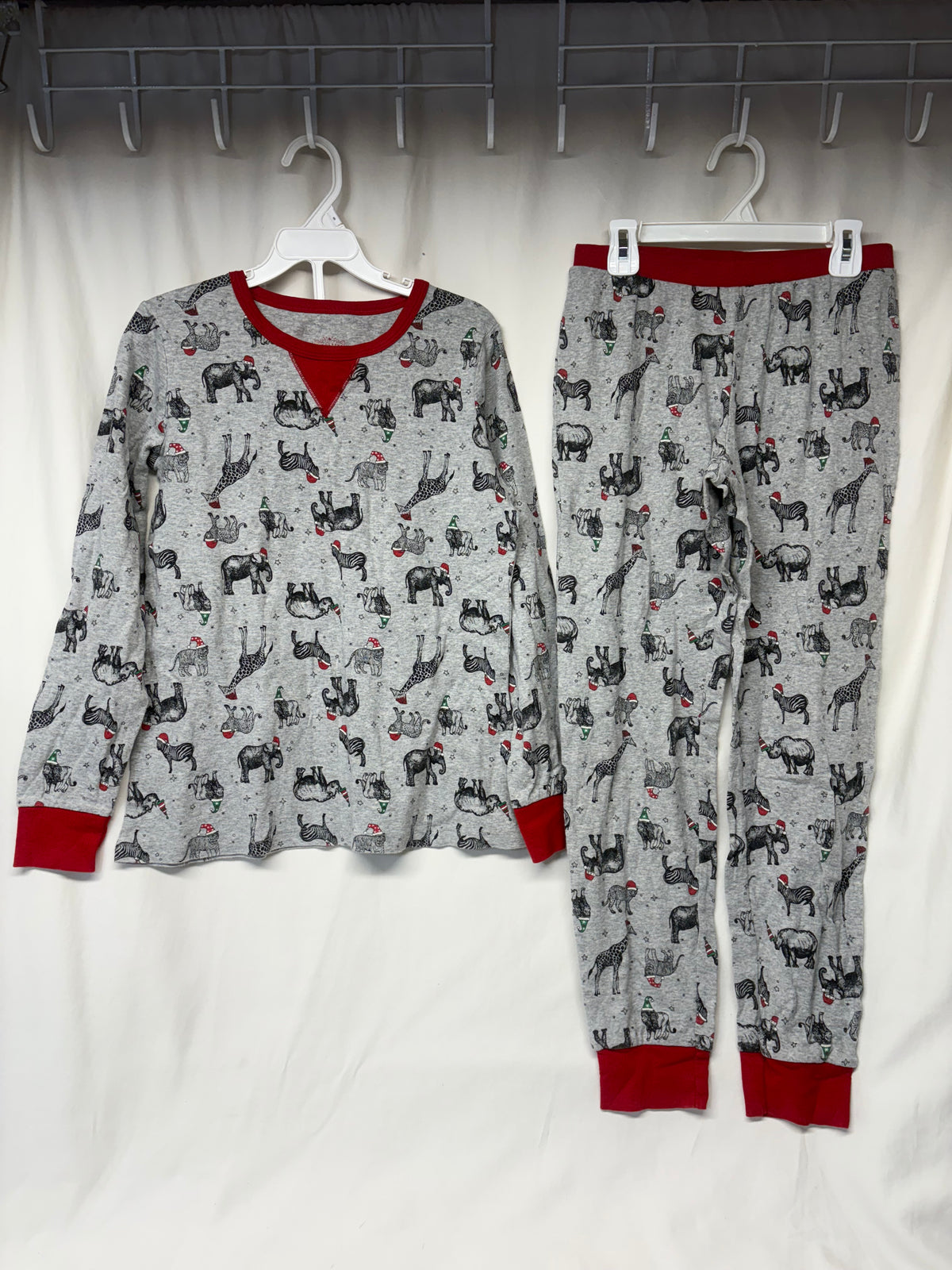 Wondershop zoo animal Christmas 2pc PJ set - size Women - S (4/6)