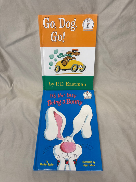 2 book set - It's Not Easy Being a Bunny, Go