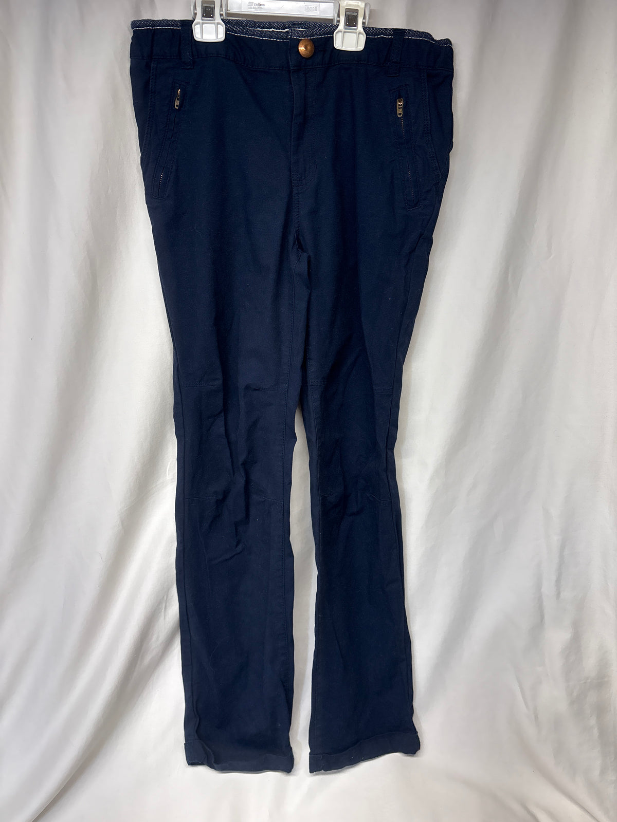 Cat & Jack navy dress pants w/ adj waist - size Youth - 16 (XL)