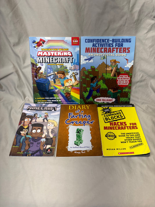 5 Minecraft book variety pack