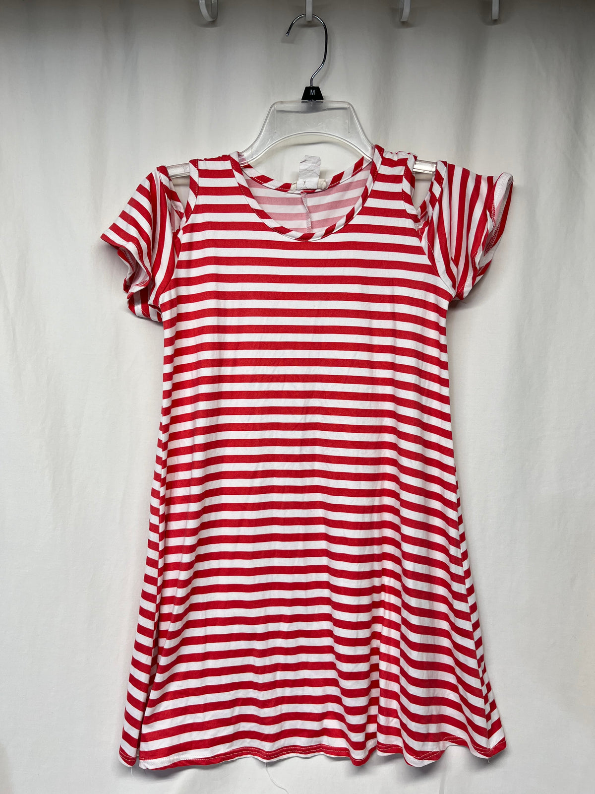 BTween red & white stripe t-shirt dress w/ - size Youth - 12 (L)