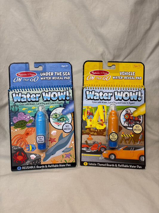 2 Water Wows - Vehicle & Under the Sea - great