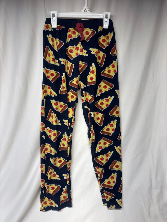 Children's Place navy fleece pizza PJ pants - size Youth - 14 (XL)