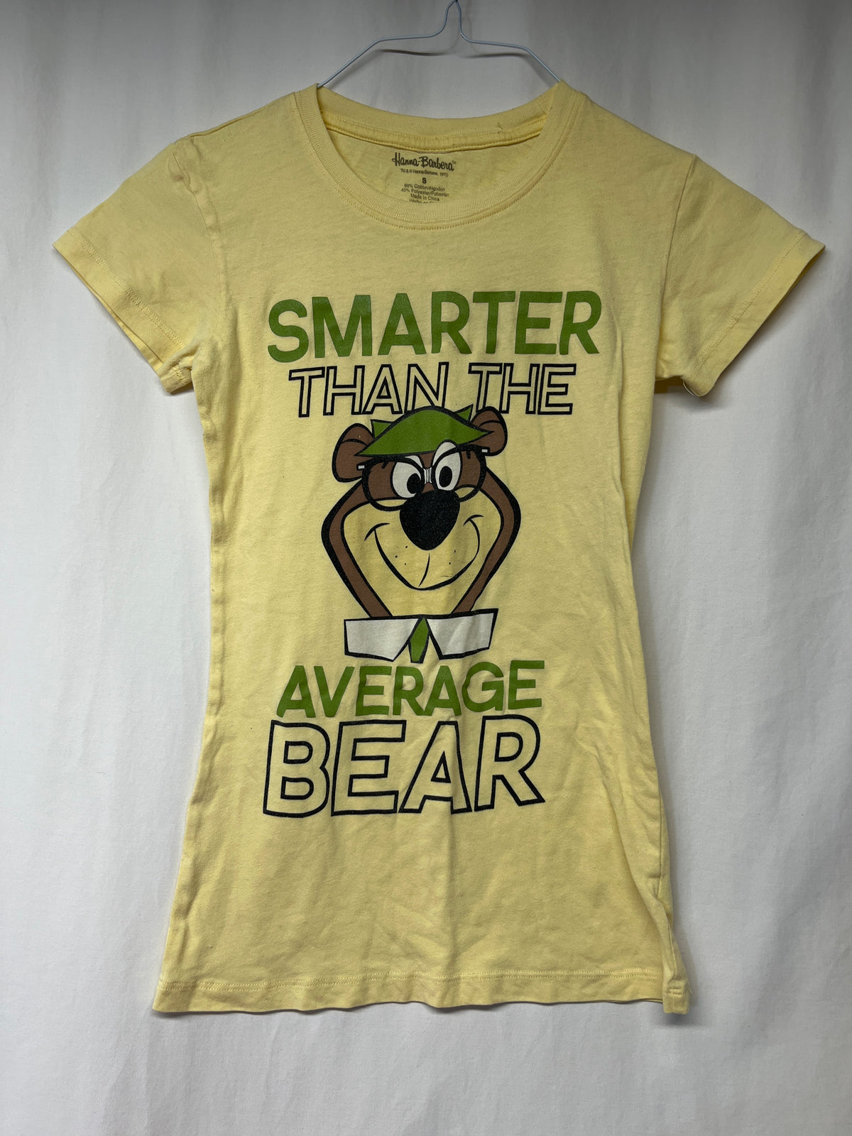 Hanna Barbera yellow Yogi Bear tee - size Junior - S (3/5)