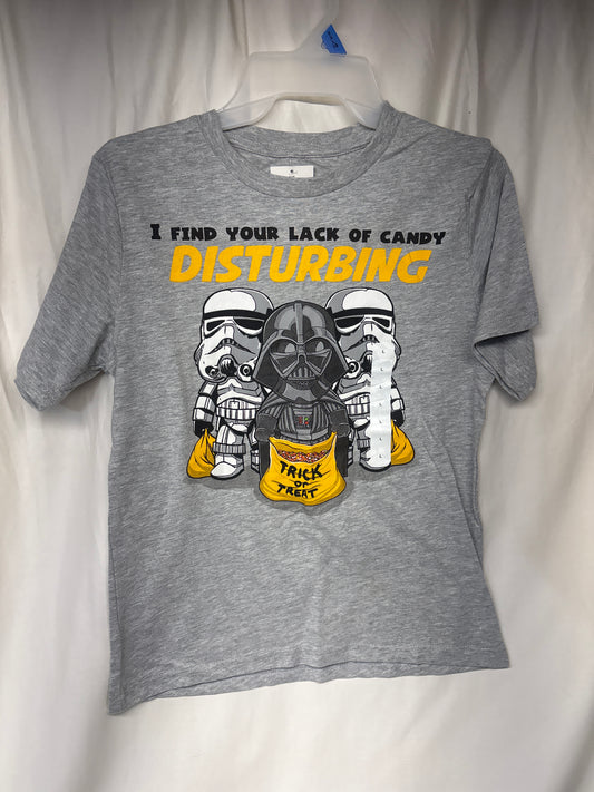 NEW - grey Star Wars Darth Vader Halloween T - size Youth - 10 (L)