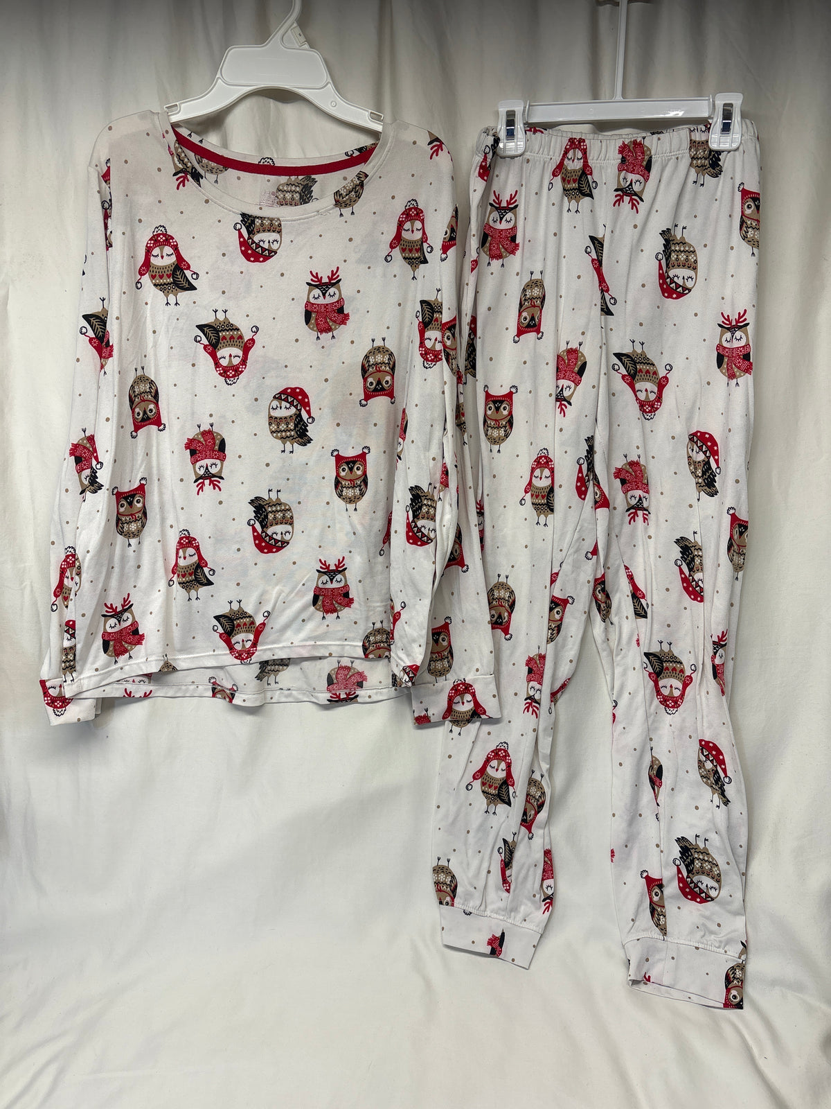 Secret Treasures 2pc owl PJs or base layer set - size Women - S (4/6)