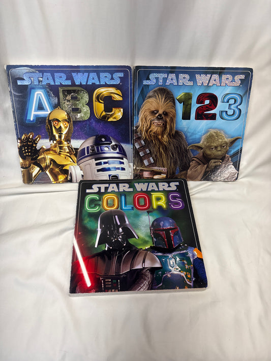 Star Wars 3 book set ABC / 123 / Colors