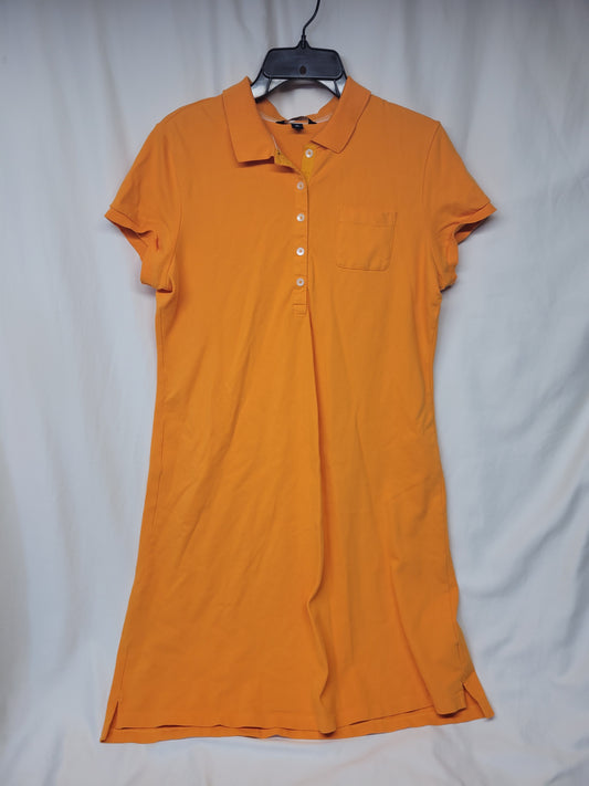 Lands End orange polo dress - M 10/12 - size Women - M (8/10)