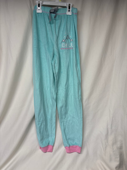 Saint Eve Kid mint green fleece PJ pants - Chill - size Youth - 14 (XL)