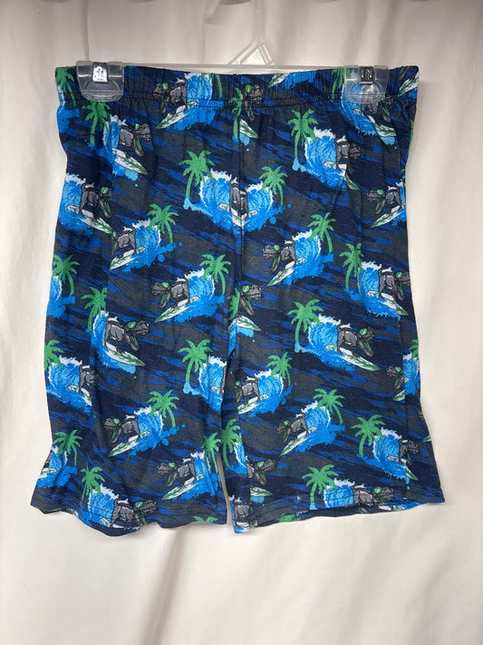 Children's Place blue surf dino PJ shorts - size Youth - 16 (XL)