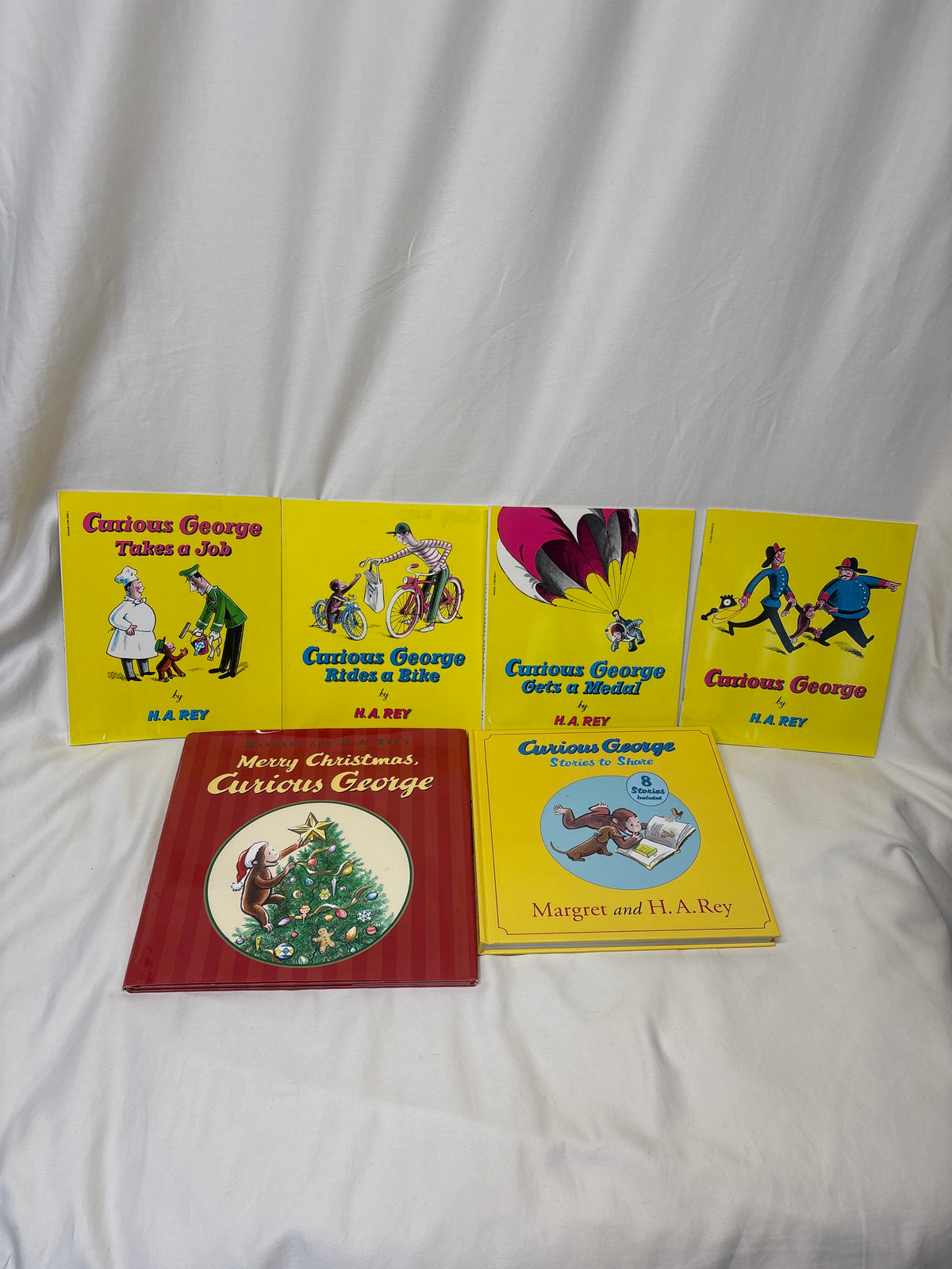 6 book set - Curious George - Merry Christmas