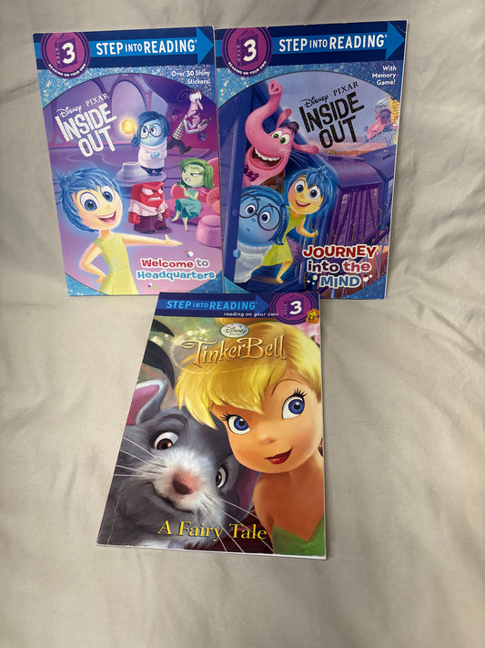 3 Disney Level 3 Readers 2 Inside Out, TinkerBell