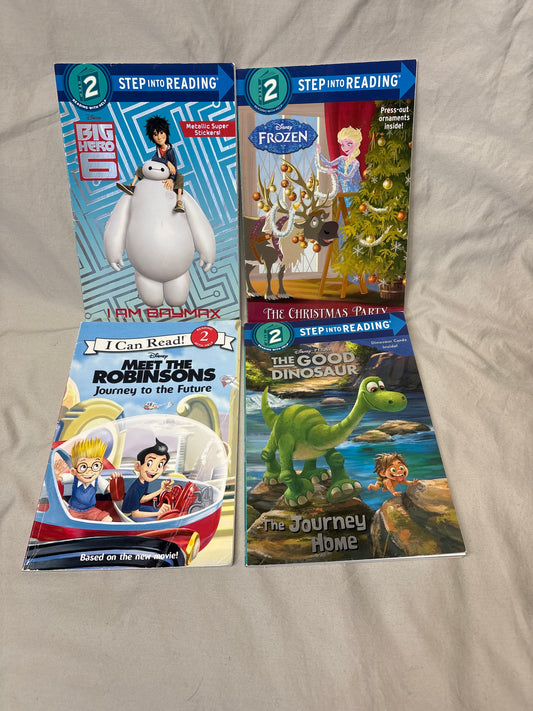 4 Disney Level 2 Reader some cards/stickers gone