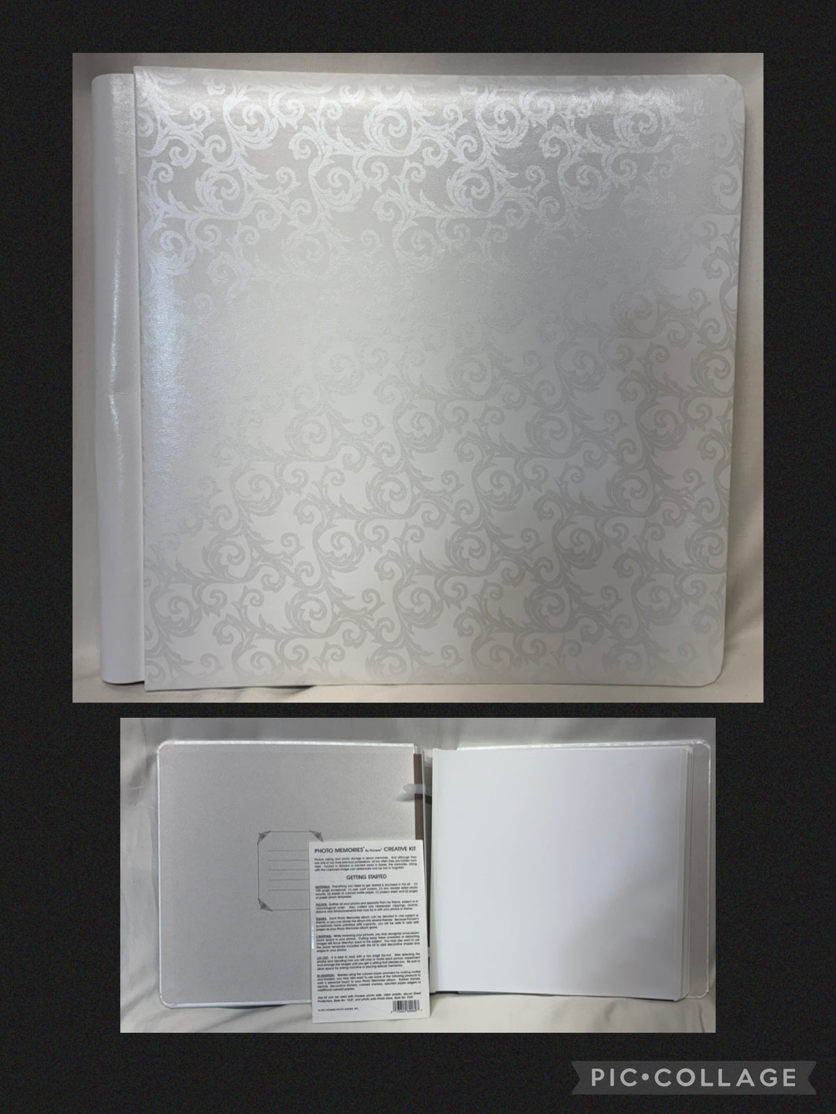 Creative Memories white scrapbook w/ 14 blank