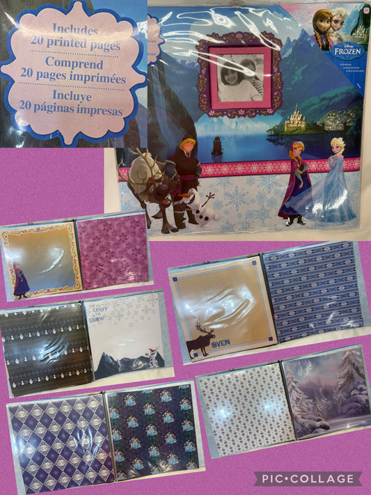 Frozen scrapbook w/ 20 pre-decorated pages