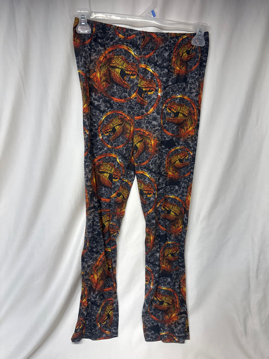 Children's Place grey & black T-Rex PJ pant w/ - size Youth - 16 (XL)