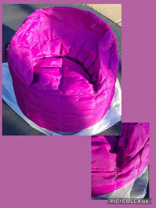 Big Joe large purple bean bag chair sm repair
