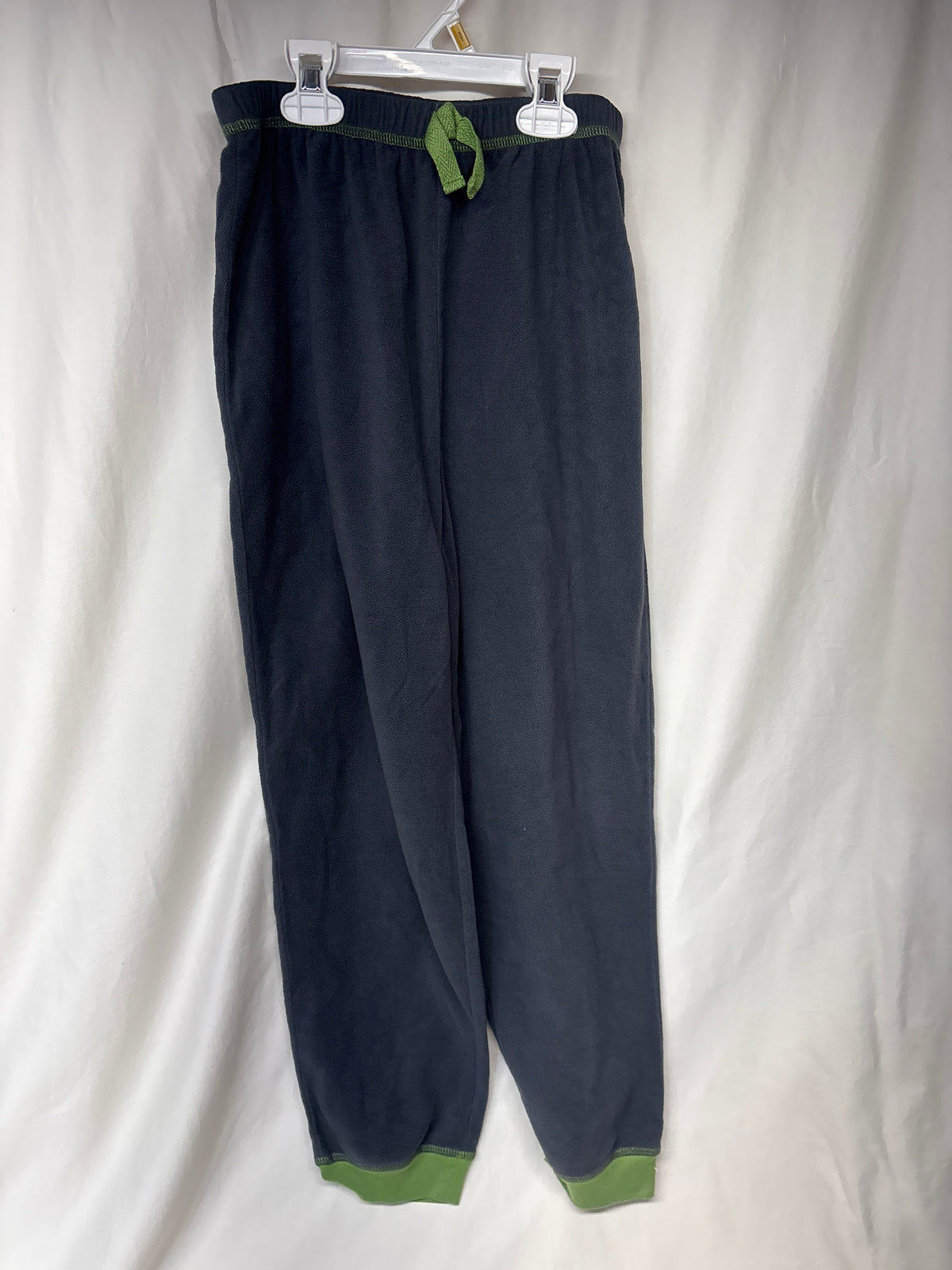 St. Eve charcoal fleece PJ pant w/ green - size Youth - 14 (XL)