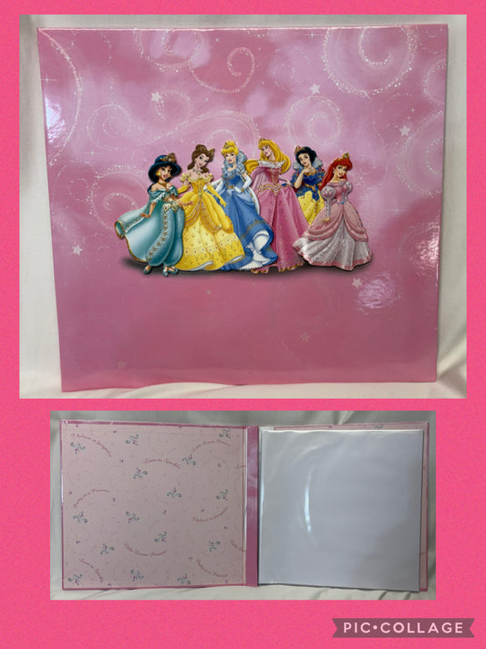 Disney princess pink scrapbook - 10 blank