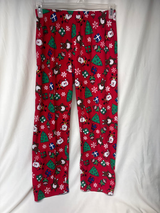 Children's Place red fleece Christmas PJ pant - size Youth - 14 (XL)