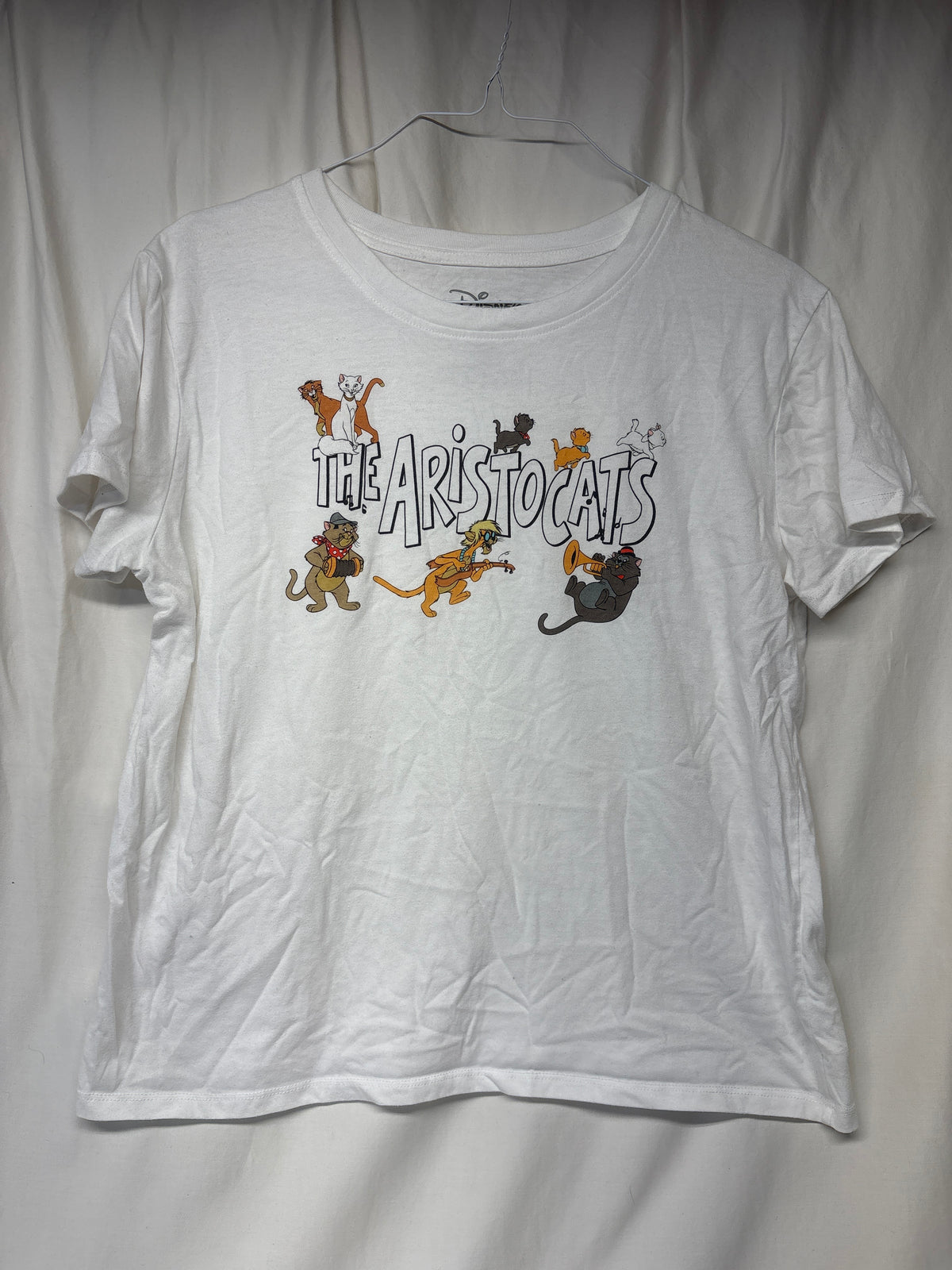 Disney The Aristocats white tee - size Women - XL (16/18)