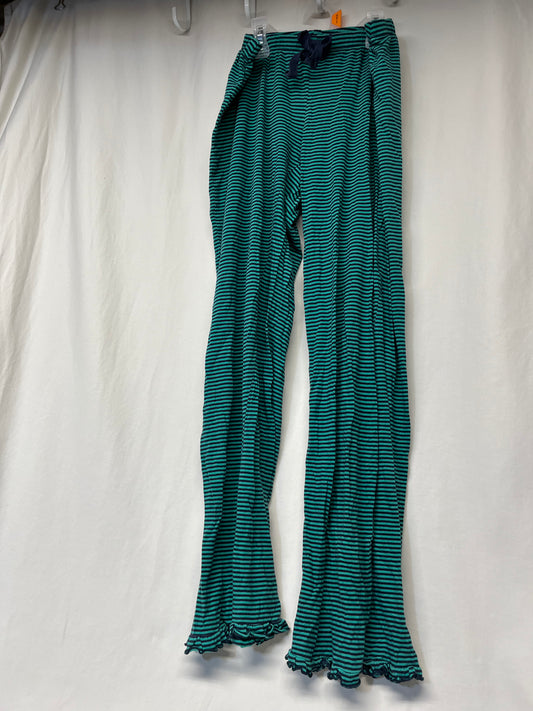 Cynthia Rowley green & navy stipe PJ pants soft - size Women - S (4/6)