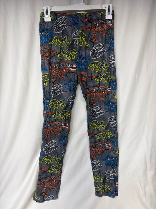 Children's Place grey dino PJ pants - orange - size Youth - 16 (XL)