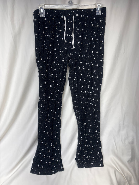 Old Navy black & white PJ pants w/ stars - size Women - M (8/10)