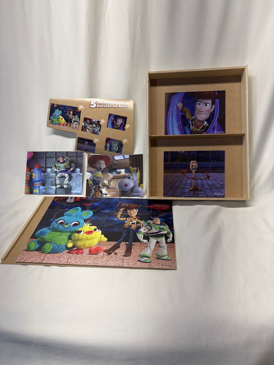 Toy Story 4 Puzzle Set 5 puzzles - 4 small