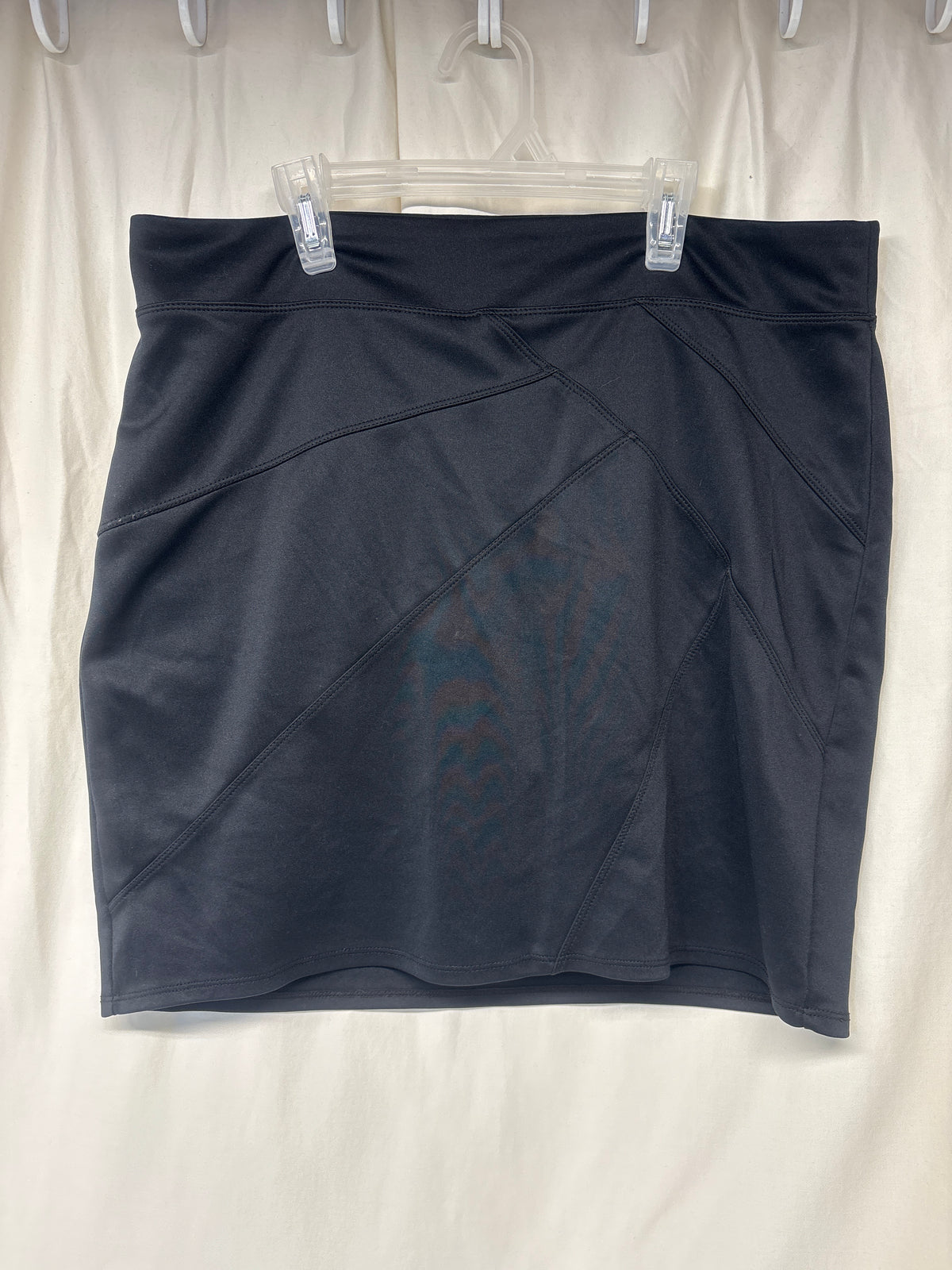 Slim Fabulous black stretch pencil skirt w/ - size Women - XL (16/18)