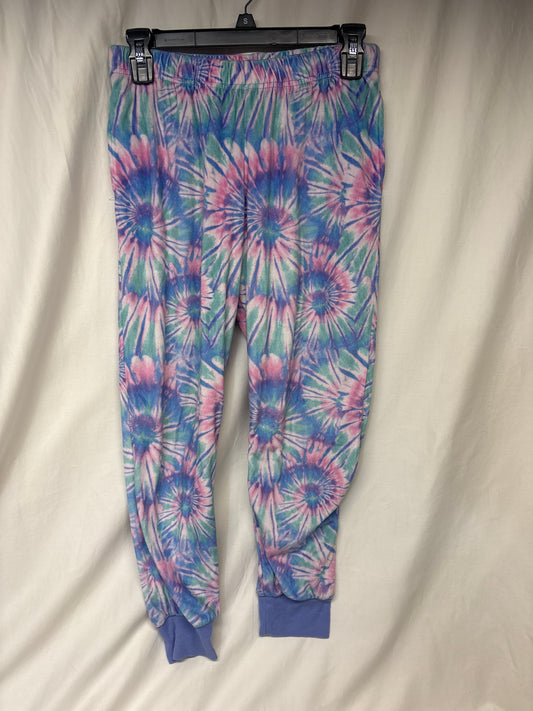 More Than Magic fleece tie dye PJ pants - blue, - size Youth - 14 (XL)