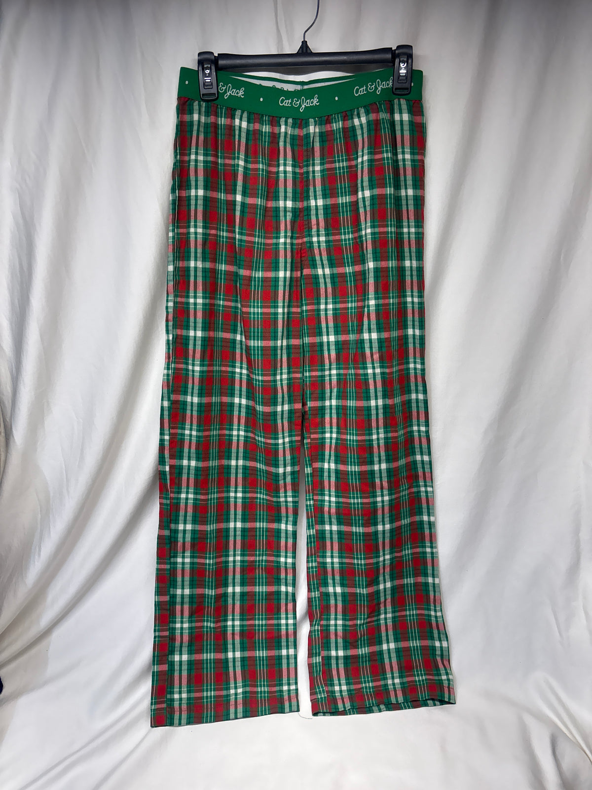 Cat & Jack red & green plaid PJ pants - size Youth - 16 (XL)