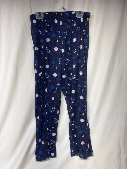 Cat & Jack navy space PJ pants - size Youth - 12 (L)