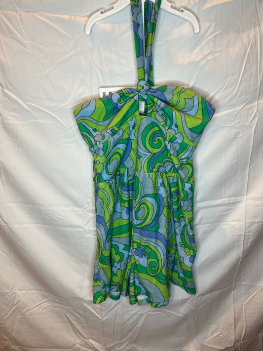 Wild Fable halter short one-piece - green & grey - size Junior - S (3/5)