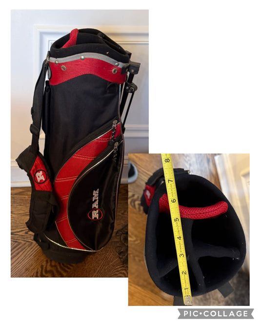 Golf bag - child size GUC Red and black