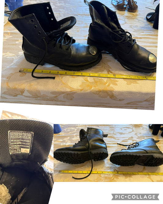 Black lace up boot VGUC doc marten style - size Shoes - Adult 8 1/2