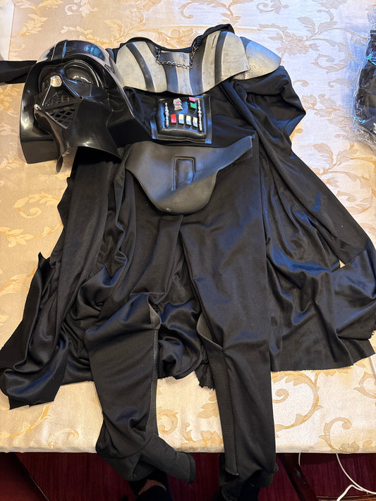 Darth Vader costume Suit and mask GUC - size Youth - 6 (S)