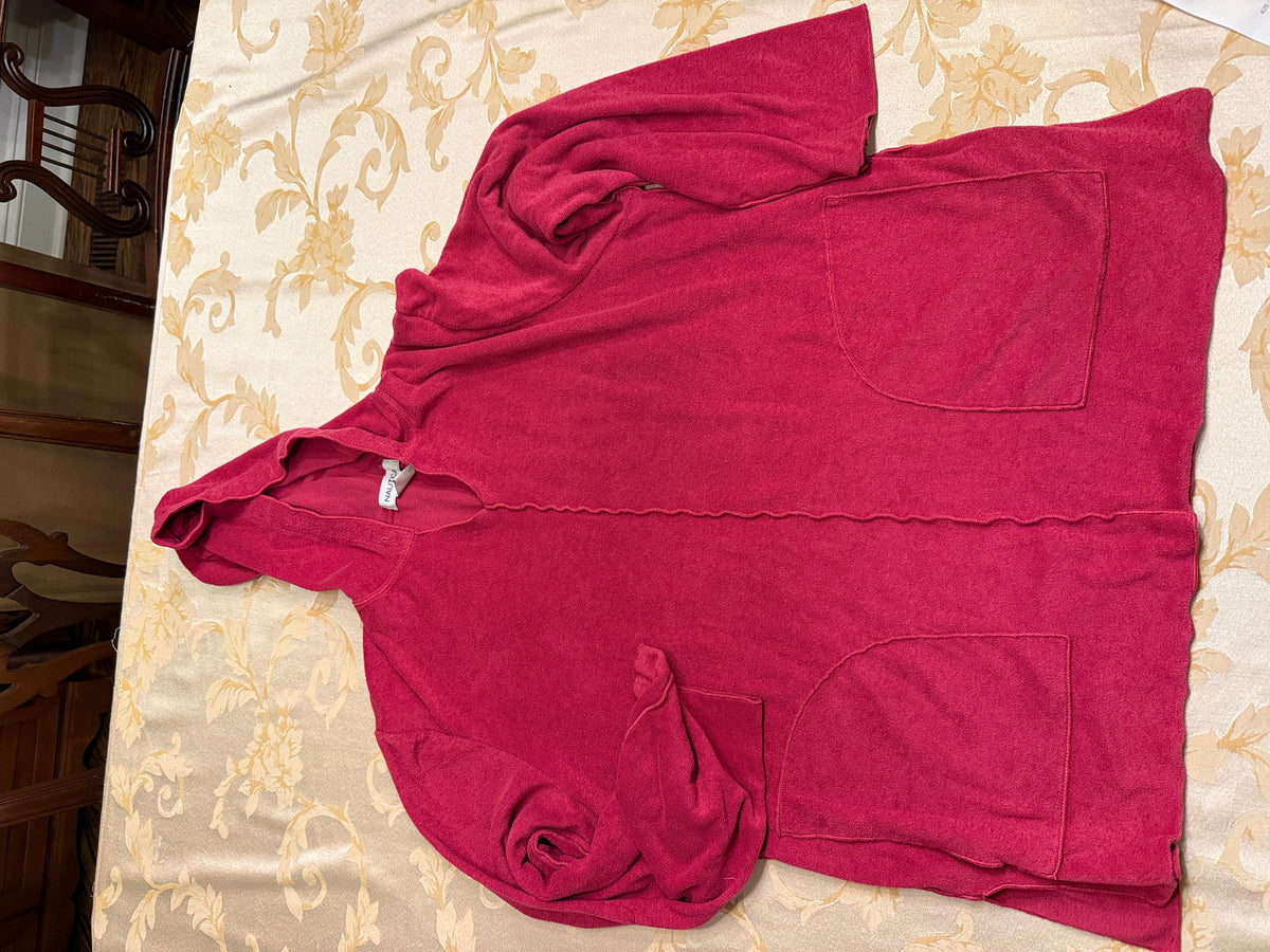 Red Nautical hoodie Lightweight GUC - size Junior - M (7/9)