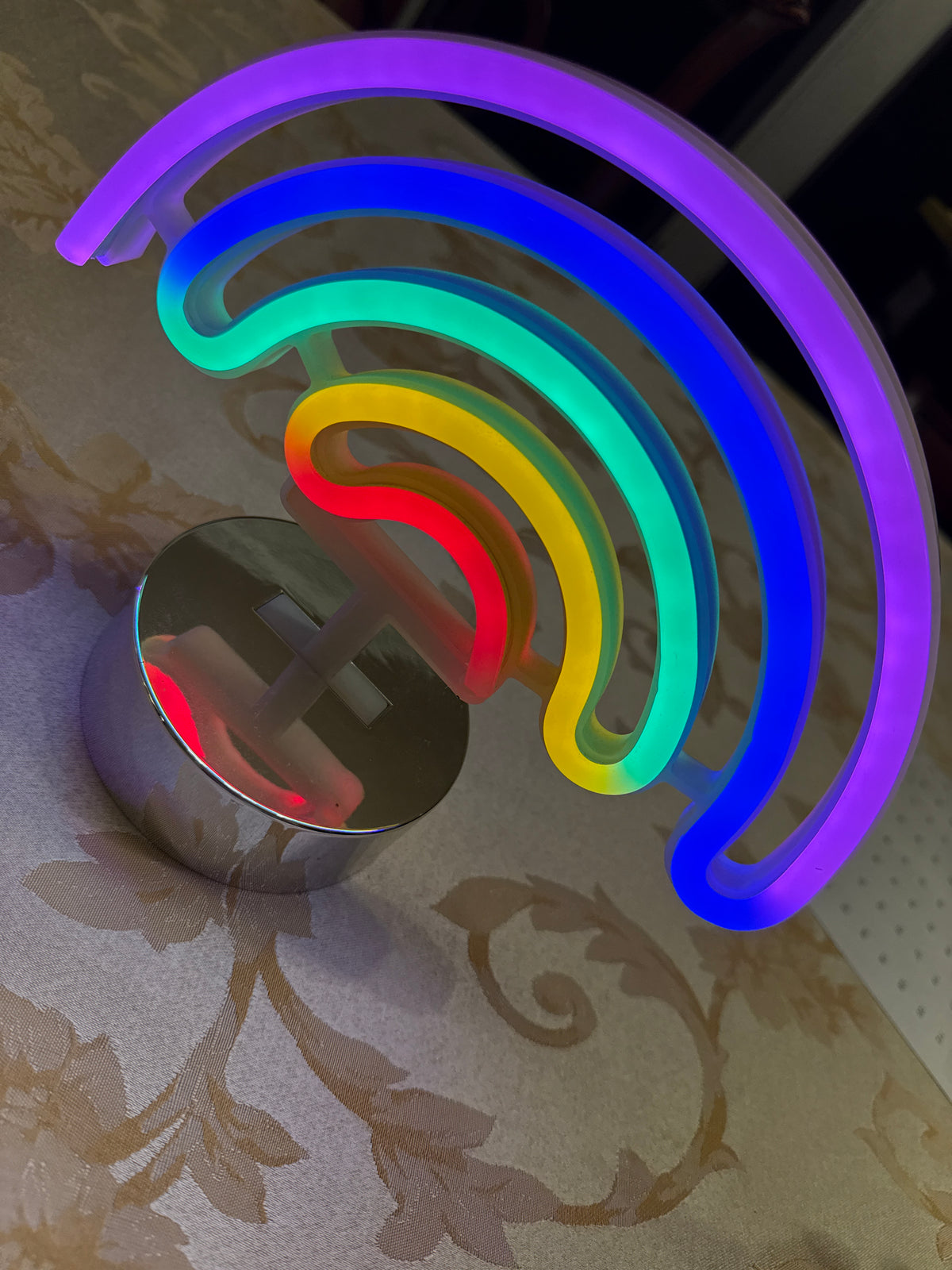 Rainbow neon light Battery powered